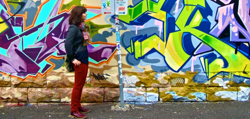 graffiti la donna del vino