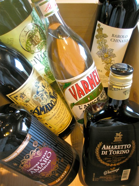 Bepi Tosolini Amaro, Amaretto Torino, Varnelli Sibilia, Varnelli Anice, Vajra Barolo Chinato, Cividina Grappa alla ruta