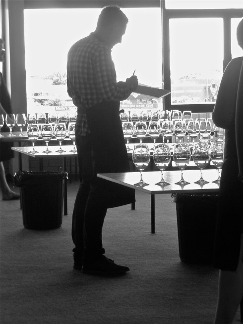 Wine show trophy judging