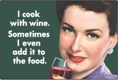 icookwithwine I cook with Wine Sometiems I even Add it to the food