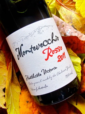 Montevecchio Rosso 2011 wine, label, heathcote, victoria