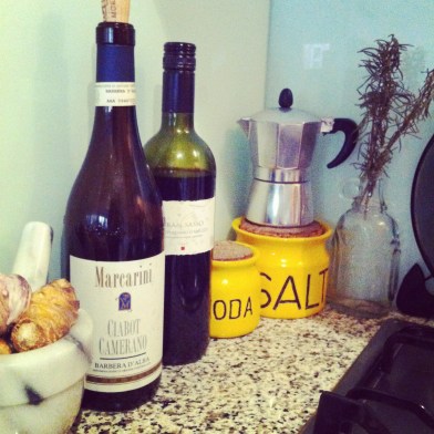 Leftover cooking wine, poached pears, recipe