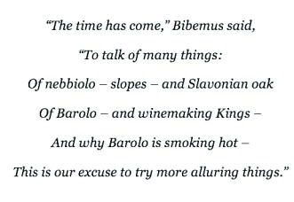 bibemus barolo poem