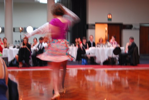 street latin dancing spin blur